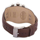 Buy Shop Fossil Coachman Chronograph Black Dial Brown Leather Strap Watch for Men - CH2891 USA Online