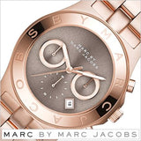 Buy Shop Marc Jacobs Blade Chronograph Brown Dial Rose Gold Steel Strap Watch for Women - MBM3308 USA Online