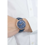 Buy Shop Maserati Epoca Blue Dial Leather Blue Strap Watch For Men - R8871618007 USA Online