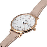 Buy Shop Fossil Jacqueline White Dial Pink Leather Strap Watch for Women - ES3988 USA Online