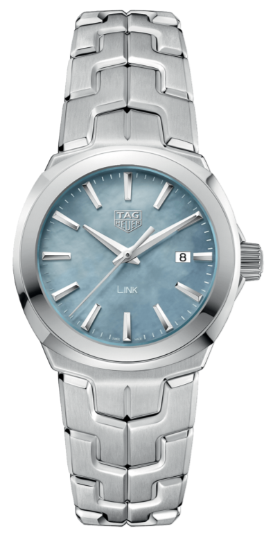 Buy Shop Tag Heuer Link Quartz Mother of Pearl Dial Silver Steel Strap Watch for Women - WBC1311.BA0600 USA Online