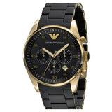 Buy Shop Emporio Armani Sportivo Quartz Black Dial Black Steel Strap Watch For Men - AR8023 USA Online
