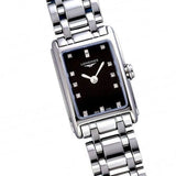 Buy Shop Longines Dolcevita Black Dial Silver Steel Strap Watch for Women - L5.258.4.57.6 USA Online