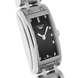 Buy Shop Longines Dolcevita Black Dial Silver Steel Strap Watch for Women - L5.258.4.57.6 USA Online
