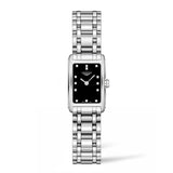Buy Shop Longines Dolcevita Black Dial Silver Steel Strap Watch for Women - L5.258.4.57.6 USA Online