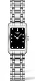 Buy Shop Longines Dolcevita Black Dial Silver Steel Strap Watch for Women - L5.258.4.57.6 USA Online