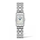 Buy Shop Longines Dolcevita Diamonds Mother of Pearl Dial Silver Steel Strap Watch for Women - L5.258.0.87.6 USA Online