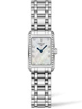 Buy Shop Longines Dolcevita Diamonds Mother of Pearl Dial Silver Steel Strap Watch for Women - L5.258.0.87.6 USA Online