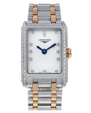 Buy Shop Longines Dolcevita Diamonds Mother of Pearl White Dial Two Tone Steel Strap Watch for Women - L5.258.5.89.7 USA Online