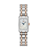 Buy Shop Longines Dolcevita Diamonds Mother of Pearl White Dial Two Tone Steel Strap Watch for Women - L5.258.5.89.7 USA Online