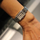 Buy Shop Longines Dolcevita Diamonds Silver Dial Silver Steel Strap Watch for Women - L5.258.0.71.6 USA Online