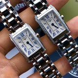 Buy Shop Longines Dolcevita Diamonds Silver Dial Silver Steel Strap Watch for Women - L5.258.0.71.6 USA Online