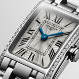 Buy Shop Longines Dolcevita Diamonds Silver Dial Silver Steel Strap Watch for Women - L5.258.0.71.6 USA Online