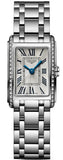 Buy Shop Longines Dolcevita Diamonds Silver Dial Silver Steel Strap Watch for Women - L5.258.0.71.6 USA Online