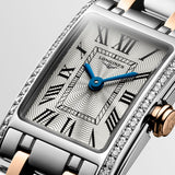 Buy Shop Longines Dolcevita Diamonds White Dial Two Tone Steel Strap Watch for Women - L5.258.5.79.7 USA Online