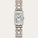 Buy Shop Longines Dolcevita Diamonds White Dial Two Tone Steel Strap Watch for Women - L5.258.5.79.7 USA Online