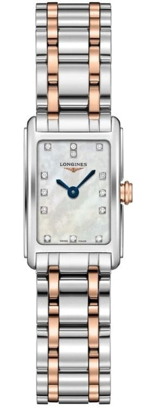 Buy Shop Longines Dolcevita Mother of Pearl Diamond Dial Two Tone Steel Strap Watch for Women - L5.258.5.87.7 USA Online