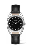 Buy Shop Longines Equestrian Arche Quartz Diamond Black Dial Watch for Women - L6.136.0.57.0 USA Online