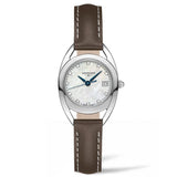 Buy Shop Longines Equestrian Mother of Pearl Dial Brown Leather Strap Watch for Women - L6.136.0.87.2 USA Online