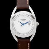Buy Shop Longines Equestrian Mother of Pearl Dial Brown Leather Strap Watch for Women - L6.136.4.87.2 USA Online