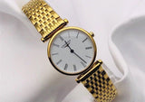 Longines La Grande Classique De Longines White Dial Gold Steel Strap Watch for Women - L4.209.2.11.8