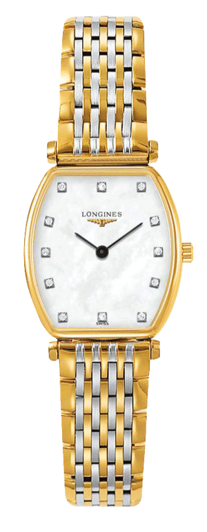 Longines La Grande Classique White Dial Two Tone Mesh Bracelet Watch for Women - L4.205.2.87.7