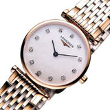 Buy Shop Longines La Grande Classique De Longines Diamonds Mother of Pearl Dial Two Tone Mesh Bracelet Watch for Women - L4.209.1.97.7 USA Online
