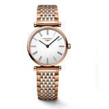 Longines La Grande Classique De Longines White Dial Two Tone Mesh Bracelet Watch for Women - L4.209.1.91.7