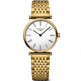 Buy Shop Longines La Grande Classique De Longines White Dial Gold Steel Strap Watch for Women - L4.209.2.11.8 USA Online