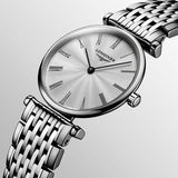 Buy Shop Longines La Grande Classique De Longines Silver Dial Silver Steel Strap Watch for Women - L4.755.4.72.6 USA Online