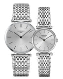 Buy Shop Longines La Grande Classique De Longines Silver Dial Silver Steel Strap Watch for Women - L4.755.4.72.6 USA Online