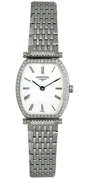 Buy Shop Longines La Grande Classique de Longines Tonneau 22 Diamond Watch for Women - L4.288.0.11.6 USA Online