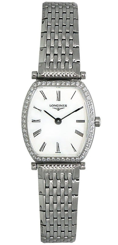 Buy Shop Longines La Grande Classique de Longines Tonneau 22 Diamond Watch for Women - L4.288.0.11.6 USA Online
