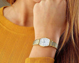 Buy Shop Longines La Grande Classique de Longines Tonneau 22 Gold Watch for Women - L4.205.2.11.7 USA Online