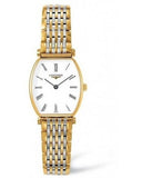Buy Shop Longines La Grande Classique de Longines Tonneau 22 Gold Watch for Women - L4.205.2.11.7 USA Online