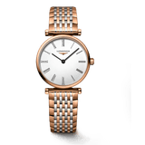 Longines La Grande Classique De Longines White Dial Two Tone Mesh Bracelet Watch for Women - L4.209.1.91.7