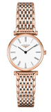 Longines La Grande Classique De Longines White Dial Two Tone Mesh Bracelet Watch for Women - L4.209.1.91.7
