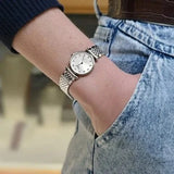 Buy Shop Longines La Grande Classique Diamonds White Dial Silver Steel Strap Watch for Women - L4.209.4.87.6 USA Online