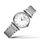 Buy Shop Longines La Grande Classique Diamonds White Dial Silver Steel Strap Watch for Women - L4.209.4.87.6 USA Online