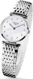 Buy Shop Longines La Grande Classique Diamonds White Dial Silver Steel Strap Watch for Women - L4.209.4.87.6 USA Online