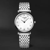 Buy Shop Longines La Grande Classique Diamonds White Dial Silver Steel Strap Watch for Women - L4.209.4.87.6 USA Online