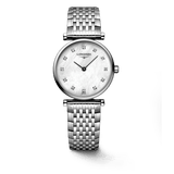 Buy Shop Longines La Grande Classique Diamonds White Dial Silver Steel Strap Watch for Women - L4.209.4.87.6 USA Online