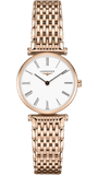 Longines La Grande Classique White Dial Rose Gold Mesh Bracelet Watch for Women - L4.209.1.91.8