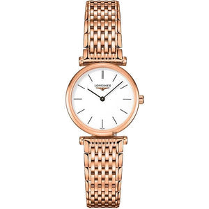 Buy Shop Longines La Grande Classique White Dial Rose Gold Mesh Bracelet Watch for Women - L4.209.1.92.8 USA Online