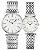 Buy Shop Longines La Grande Classique White Dial Silver Steel Strap Watch for Women - L4.209.4.71.6 USA Online