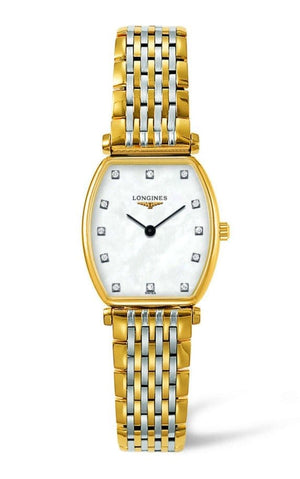 Buy Shop Longines La Grande Classique White Dial Two Tone Mesh Bracelet Watch for Women - L4.205.2.87.7 USA Online