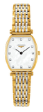 Longines La Grande Classique White Dial Two Tone Mesh Bracelet Watch for Women - L4.205.2.87.7