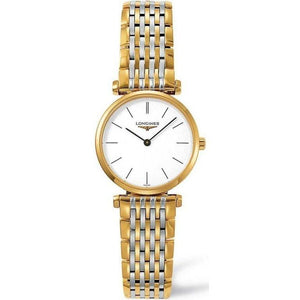 Buy Shop Longines La Grande Classique White Dial Two Tone Mesh Bracelet Watch for Women - L4.209.2.12.7 USA Online