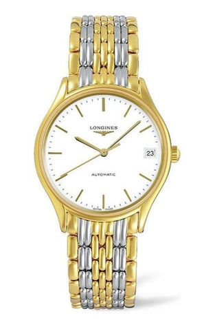 Buy Shop Longines Lyre Quartz White Dial Gold Stainless Steel Watch for Women - L4.859.2.12.7 USA Online