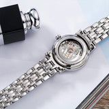 Buy Shop Longines Presence 25.5mm Automatic Black Dial Silver Steel Strap Watch for Women - L4.321.4.52.6 USA Online